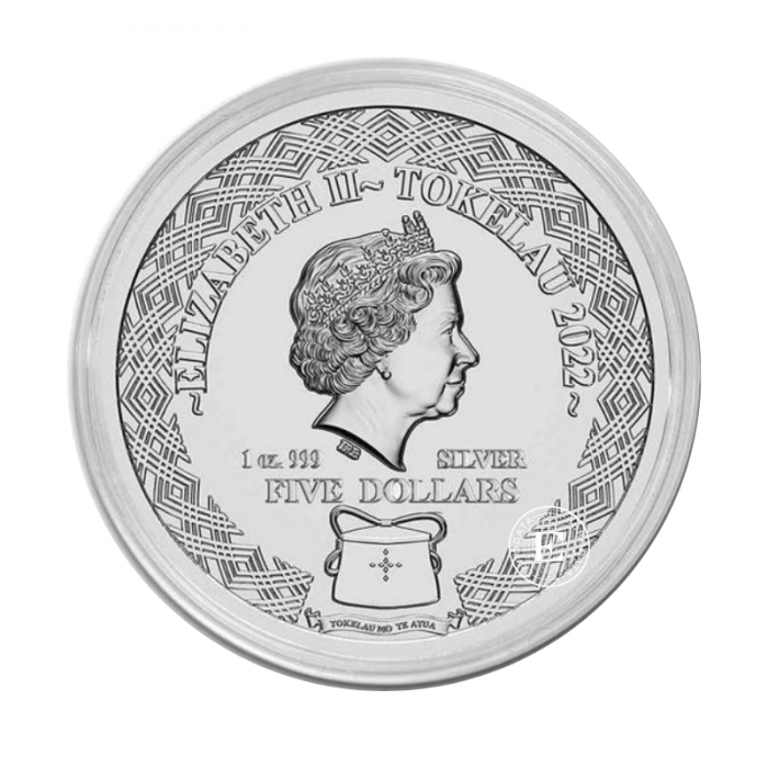 1 oz (31.10 g) sidabrinė moneta Zodiako ženklai - Vandenis (01/21 - 02/19), Tokelau 2022