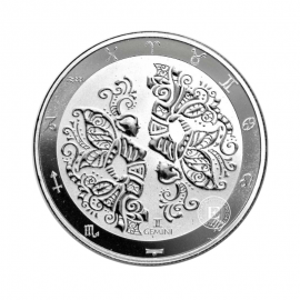 1 oz (31.10 g)  Silbermünze  Zodiac Series - Gemini, Tokelau 2024
