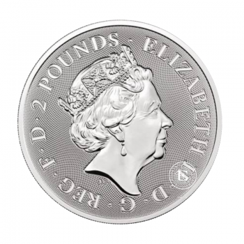 1 oz (31.10 g) sidabrinė moneta St. George and the Dragon, Didžioji Britanija 2021
