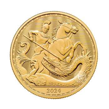 1 oz (31.10 g) auksinė moneta St. George and the Dragon, Didžioji Britanija 2024