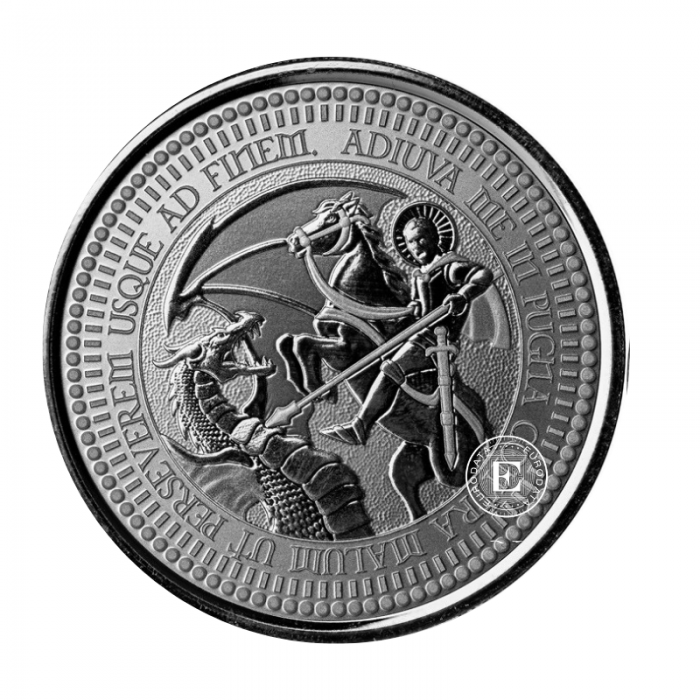 1 oz (31.10 g) srebrna moneta St. George and the Dragon, Samoa 2024