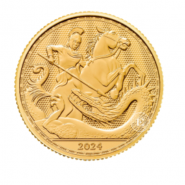 1/4 oz (7.78 g) złota moneta St. George and the Dragon, Wielka Brytania 2024
