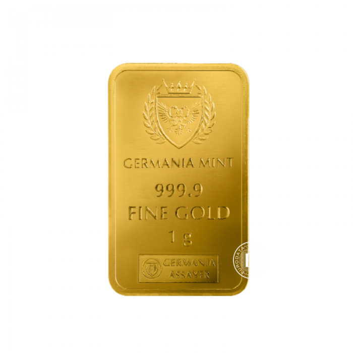 1 g sztabka złota, Germania Mint 999.9