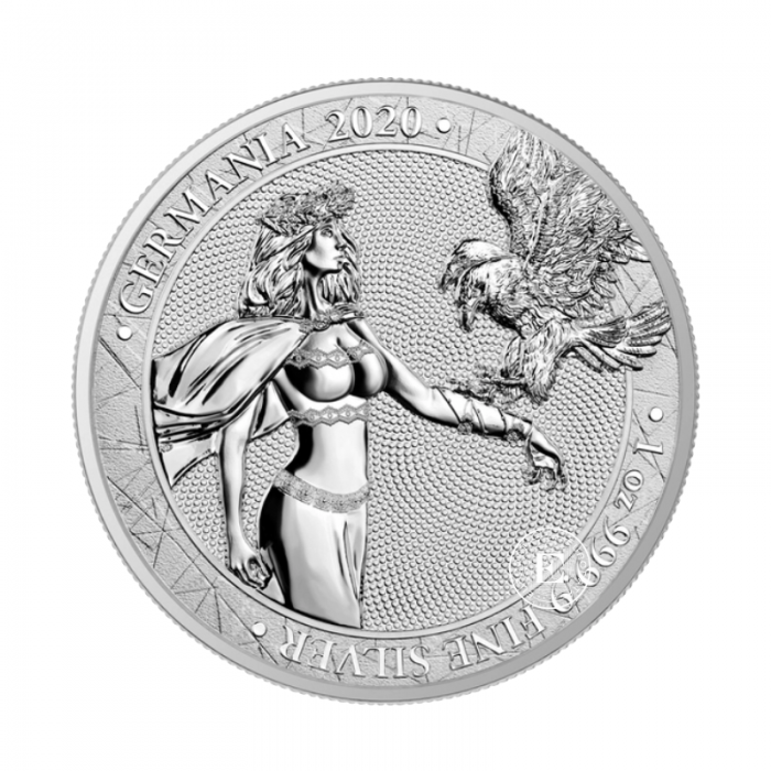 1 oz (31.10 g) sidabrinė moneta Germania, Lenkija 2020