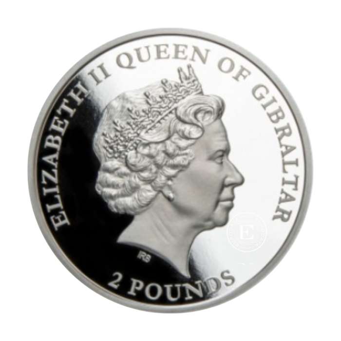 1 oz (31.10 g) sidabrinė moneta Barbarų makaka, Gibraltaras 2021