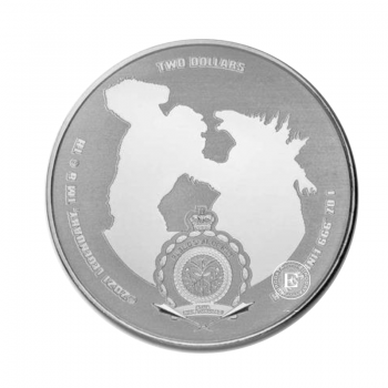 1 oz (31.10 g) sidabrinė moneta Godzilla, Niujė 2021
