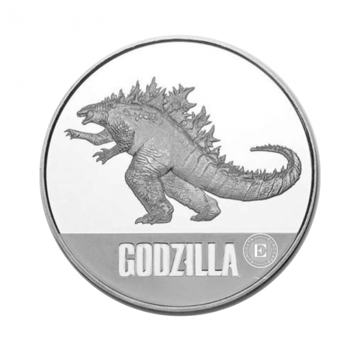 1 oz (31.10 g) srebrna moneta Godzilla, Niue 2021