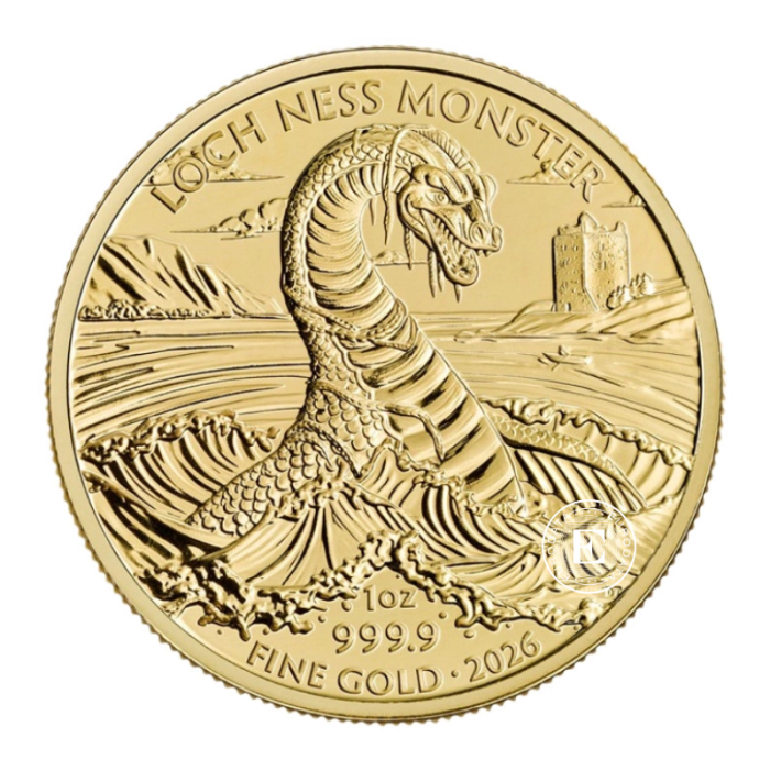 1 oz (31.10 g) auksinė moneta Legendary Creatures – Loch Ness Monster, Didžioji Britanija 2026