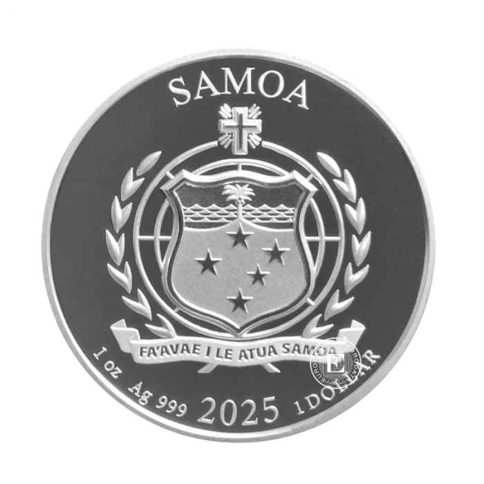1 oz (31.10 g) srebrna moneta  Golden eagle, Samoa 2025