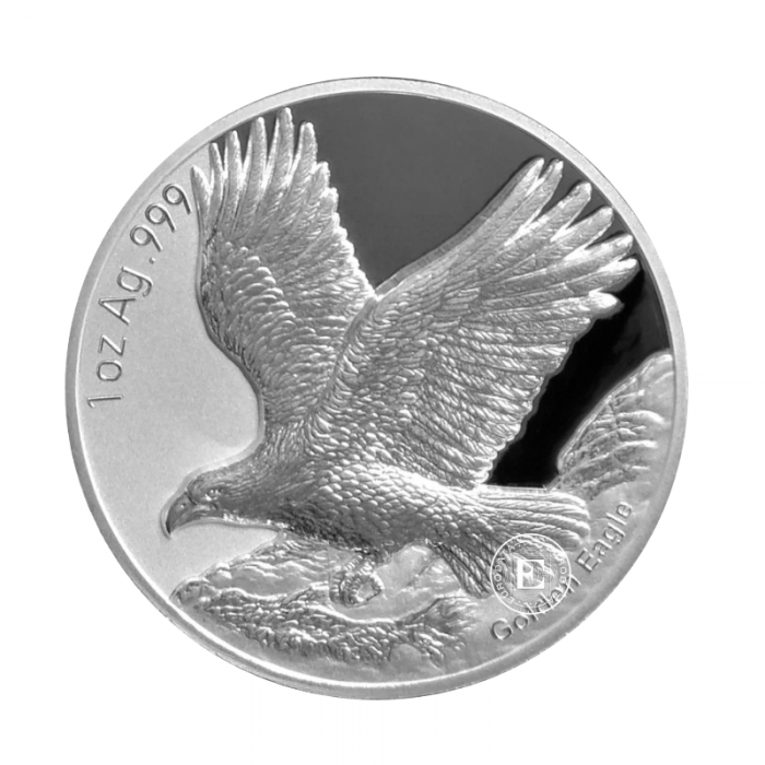 1 oz (31.10 g) srebrna moneta  Golden eagle, Samoa 2025