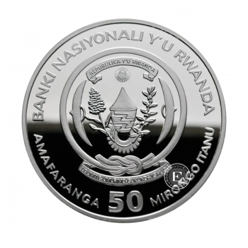 1oz (31.10 g) silver coin Mountain Gorilla, Rwanda 2008