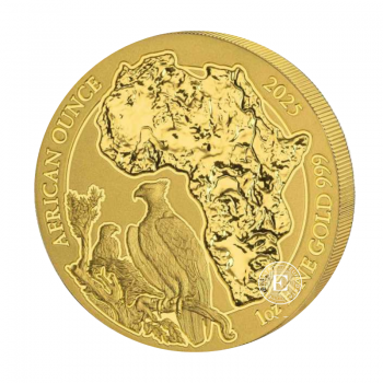 1 oz (31.10 g) auksinė moneta Erelis, Ruanda 2025