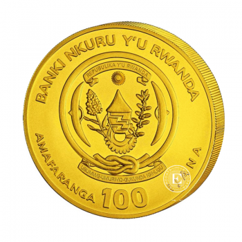 1 oz (31.10 g) auksinė moneta Erelis, Ruanda 2025