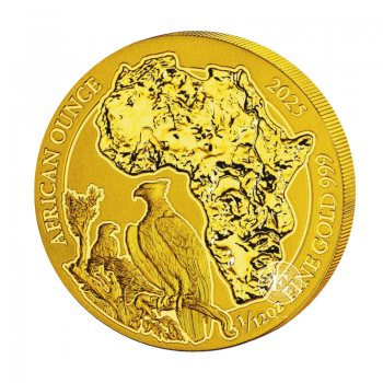 1/12 oz (2.59 g) auksinė moneta Erelis, Ruanda 2025