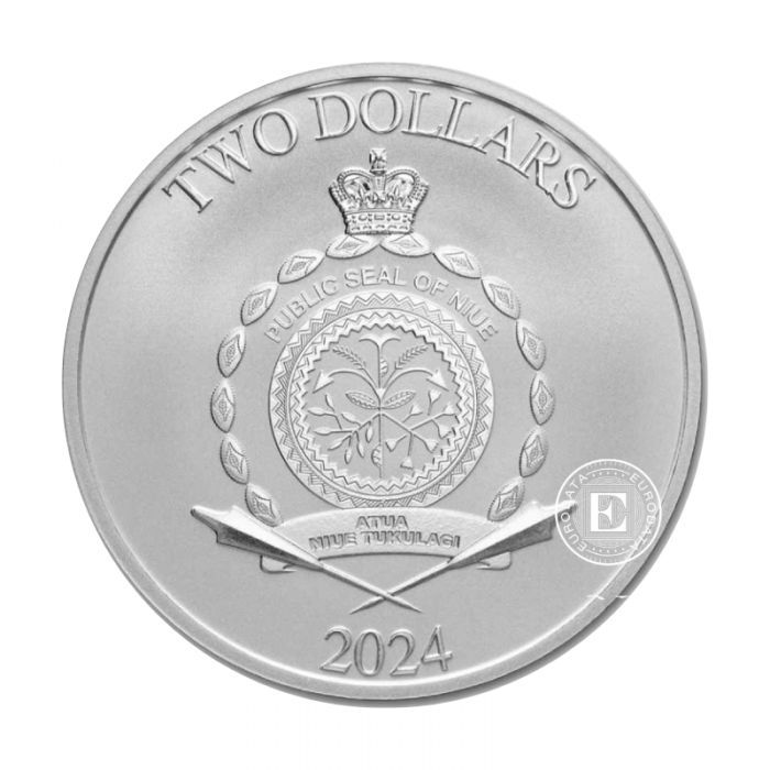 1 oz (31.10 g) sidabrinė moneta Star Wars - Grogu - Baby Yoda, Niujė 2024