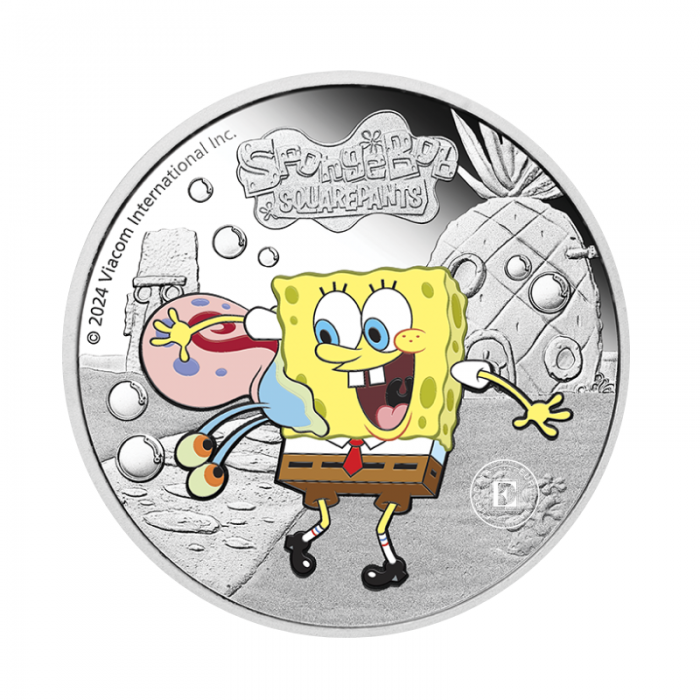 1 oz (31.10 g) sidabrinė PROOF spalvota moneta Kempiniukas ir Gary, Tuvalu 2024