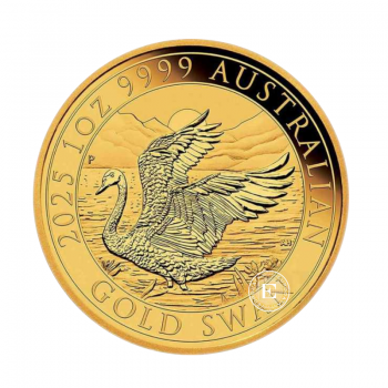 1 oz (31.10 g) auksinė moneta Australijos Gulbė, Australija 2025