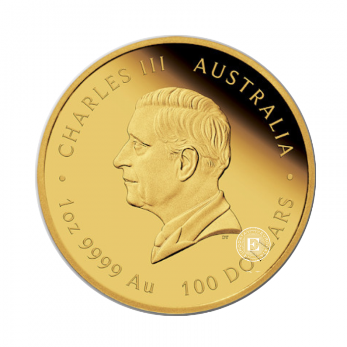 1 oz (31.10 g) złota PROOF moneta Lunar III -  Snake, Australia 2025 (z certyfikatem)