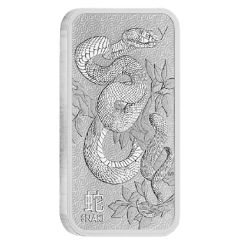 1 oz (31.10 g)  silver bar Snake, Perth Mint  999.9