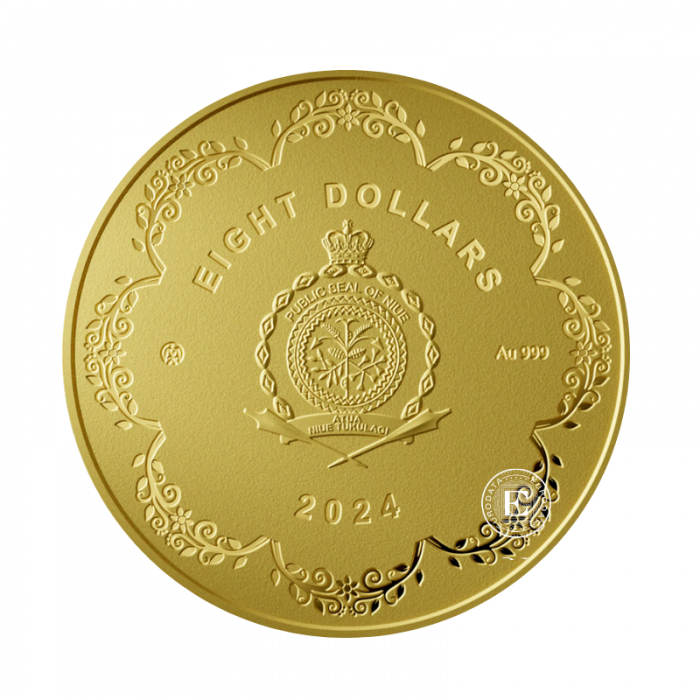 8 Dollar (3.11 g) Goldmünze Tree of Feelings, Niue 2024 (mit Zertifikat)