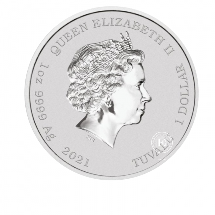1 oz (31.10 g) sidabrinė moneta Gods of Olympus – Hades, Tuvalu 2021