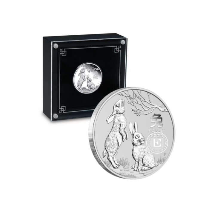 1/2 oz (15.55 g) silbermünze PROOF Lunar III Year of the Rabbit, Australia 2023