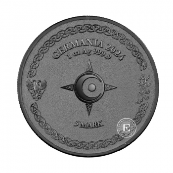 1 oz (31.10 g) sidabrinė moneta Ragnarok - Hati, Lenkija 2024