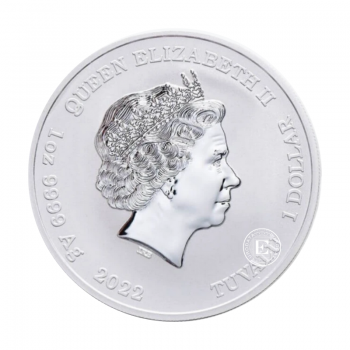 1 oz (31.10 g) sidabrinė moneta Gods of Olympus - Hera, Tuvalu 2022