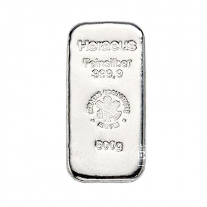 500 g sidabro luitas, Heraeus 999.9