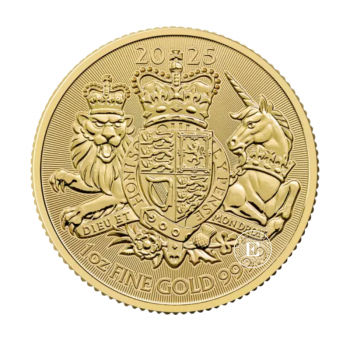 1 oz (31.10 g) auksinė moneta Karališkasis herbas, Didžioji Britanija 2025
