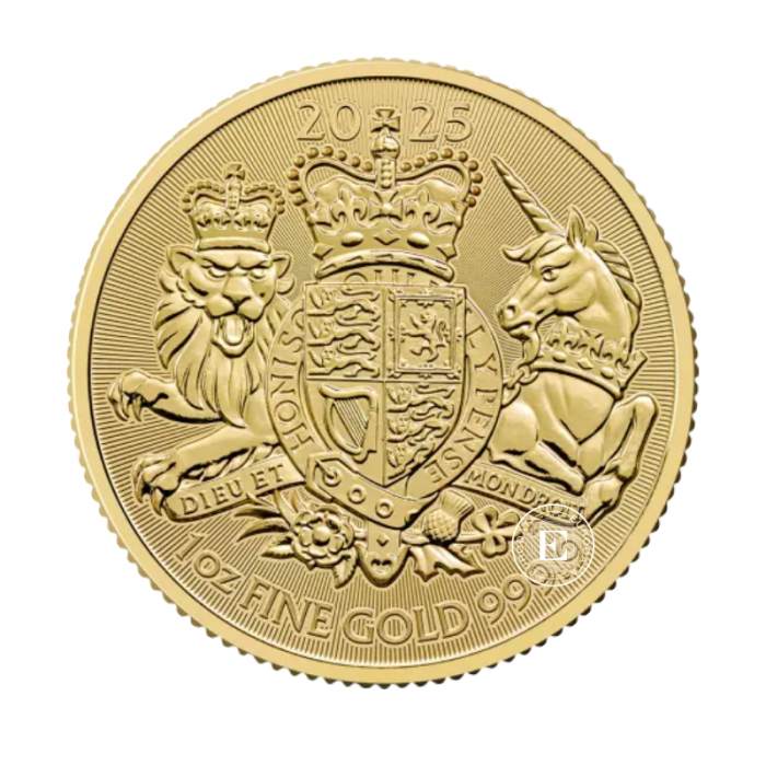 1 oz (31.10 g) gold coin The Royal Arms, Great Britain 2025