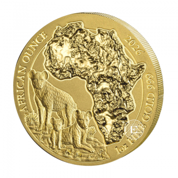 1 oz (31.10 g) auksinė moneta Hiena, Ruanda 2026