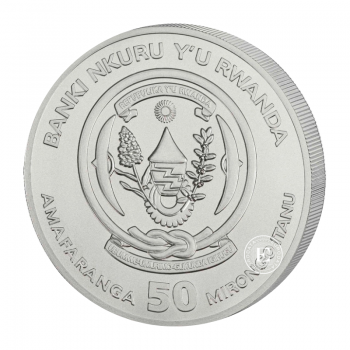 1 oz (31.10 g) sidabrinė moneta Hiena, Ruanda 2026
