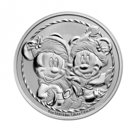 1 oz (31.10 g) silver coin Disney - Mickey & Minnie Holidays, Niue 2024