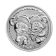 1 oz (31.10 g) sidabrinė moneta Disney - Mickey & Minnie Holidays, Niujė 2024