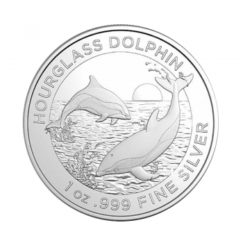 1 oz (31.10 g) sidabrinė moneta Hourglass dolphin, Australija 2024