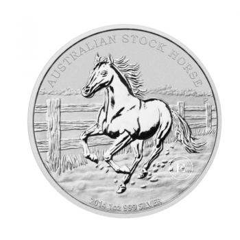 1 oz (31.10 g) sidabrinė moneta Australian Stock Horse, Australija 2014