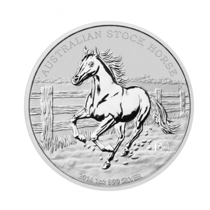 1 oz (31.10 g) Silbermünze Australian Stock Horse, Australien 2014