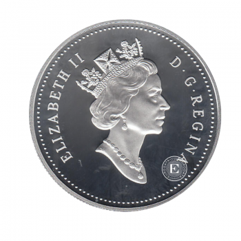 1 dolara (25.15 g) srebrna PROOF moneta Ice hockey, Kanada 1997