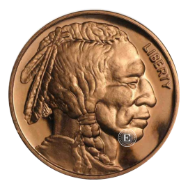 1 oz (31.10 g) varinė moneta Buivolas - Indian Head, JAV (atsitiktiniai metai)