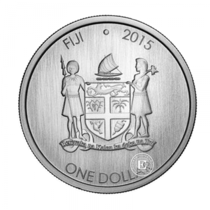 1 oz (31.10 g) srebrna moneta na karcie Iguana, Fiji 2015