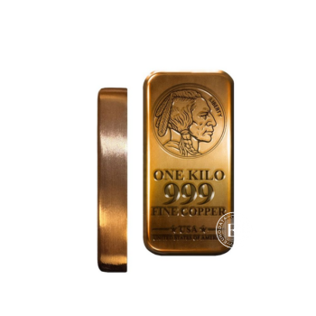 1 kg vario luitas Liberty Indian Head, Private Mint