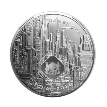 1 oz (31.10 g) sidabrinė moneta Dirbtinis intelektas, Čadas 2025