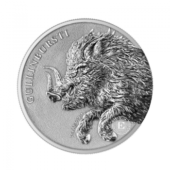 1 oz (31.10 g) sidabrinė moneta Germania Beasts - Gullinbursti, Lenkija 2025