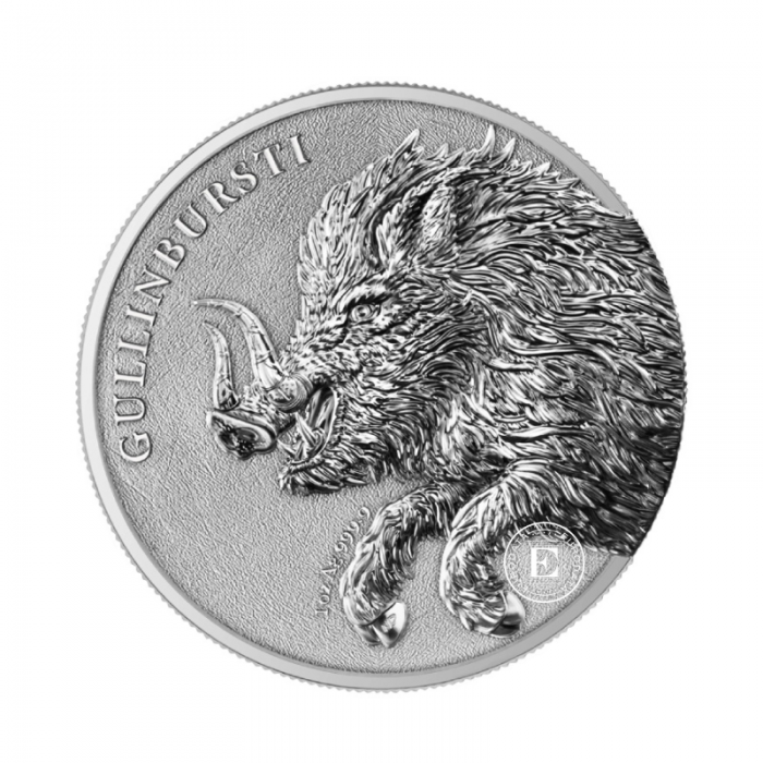 1 oz (31.10 g) sidabrinė moneta Germania Beasts - Gullinbursti, Lenkija 2025