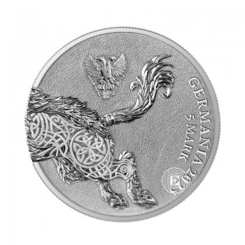 1 oz (31.10 g) sidabrinė moneta Germania Beasts - Gullinbursti, Lenkija 2025