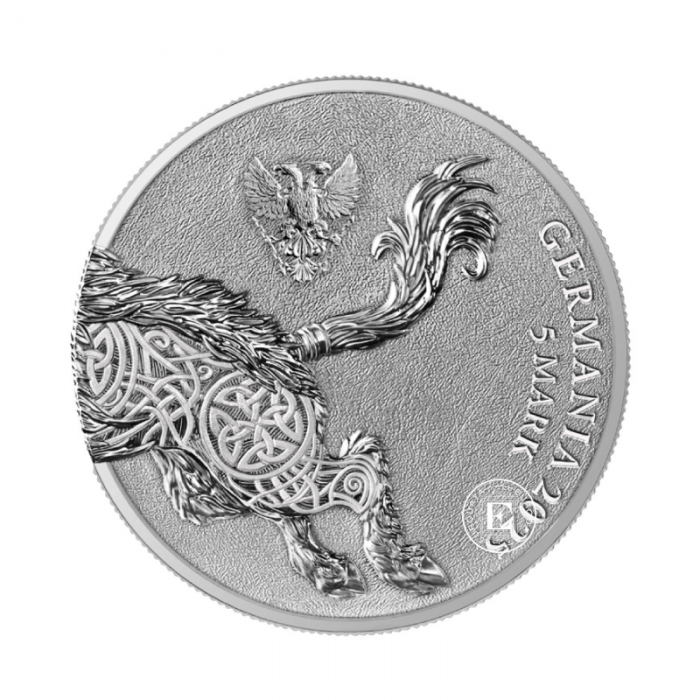 1 oz (31.10 g) sidabrinė moneta Germania Beasts - Gullinbursti, Lenkija 2025