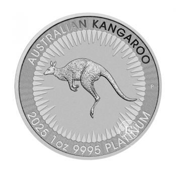 1 oz (31.10 g) pièce d'platine Kangaroo, Australie 2025