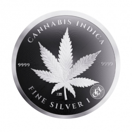 1 oz (31.10 g) srebrna moneta Cannabis, Czad 2025