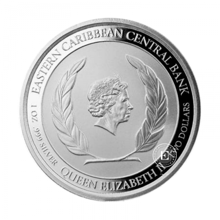 1 oz (31.10 g)  Silbermünze St. Vincent & The Grenadines - Humpback Whale, Östliche Karibik 2021